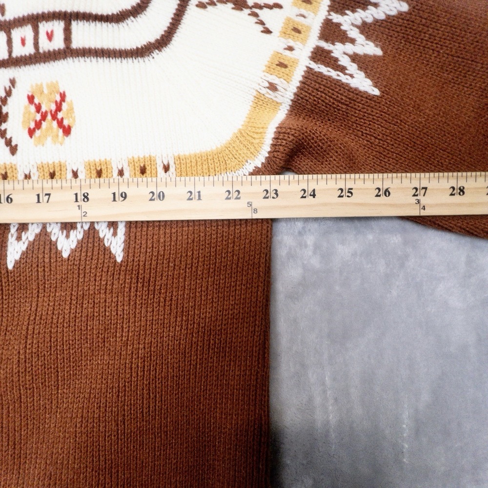 Vtg JC Penny 100% Acrylic Fair Isle Knit Sweater Womens XL - Picture 5 of 9